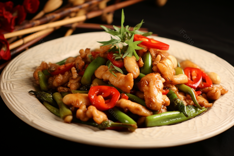 一份美味鲜香加了辣椒的农家小炒,高清,摄影图,摄影图片,图片大全,摄影图免费下载